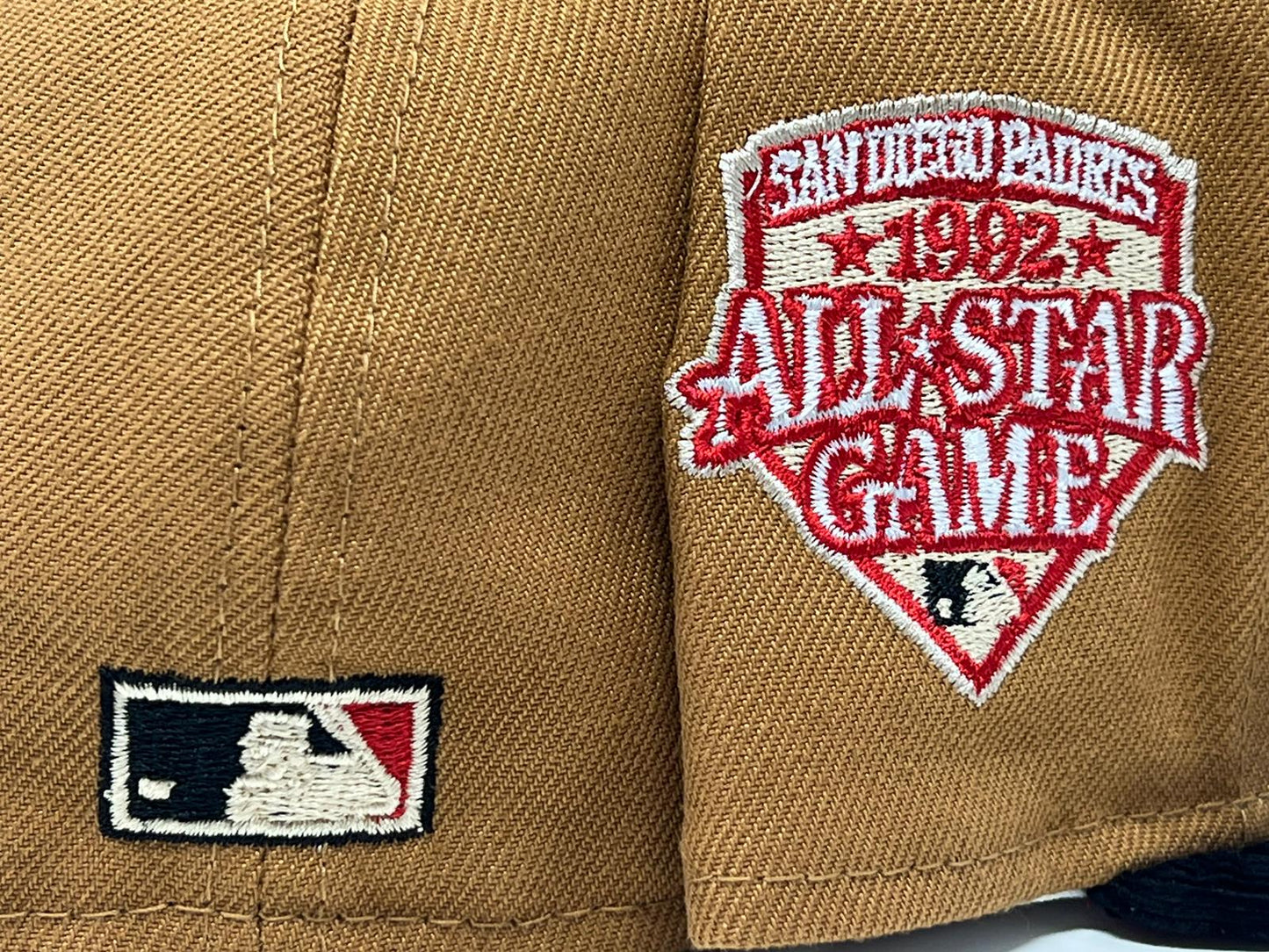San Diego Padres 1992 All Star Game Black Corduroy Visor Red Brim New Era Fitted Hat