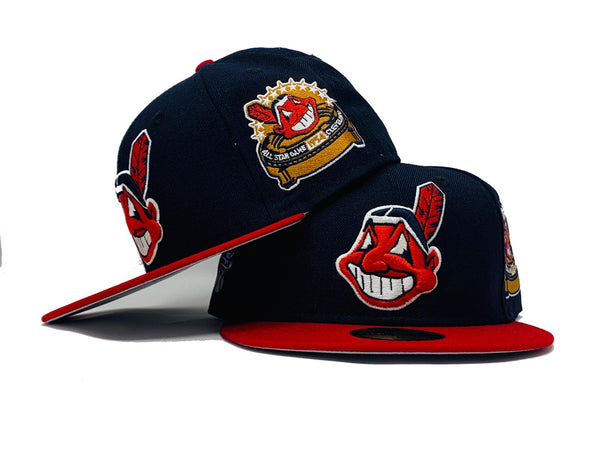 Cleveland Indians New Era All Red With 1954 All Star Game Patch On Side  59FIFTY Fitted Hat