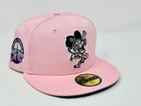 Light Pink Detroit Tigers Purple Bottom 59fifty New era fitted 