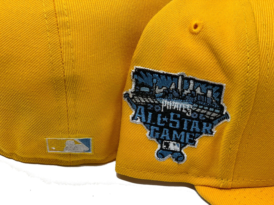 Yellow Pittsburgh Pirates 2006 All Star Game Custom New Era Fitted