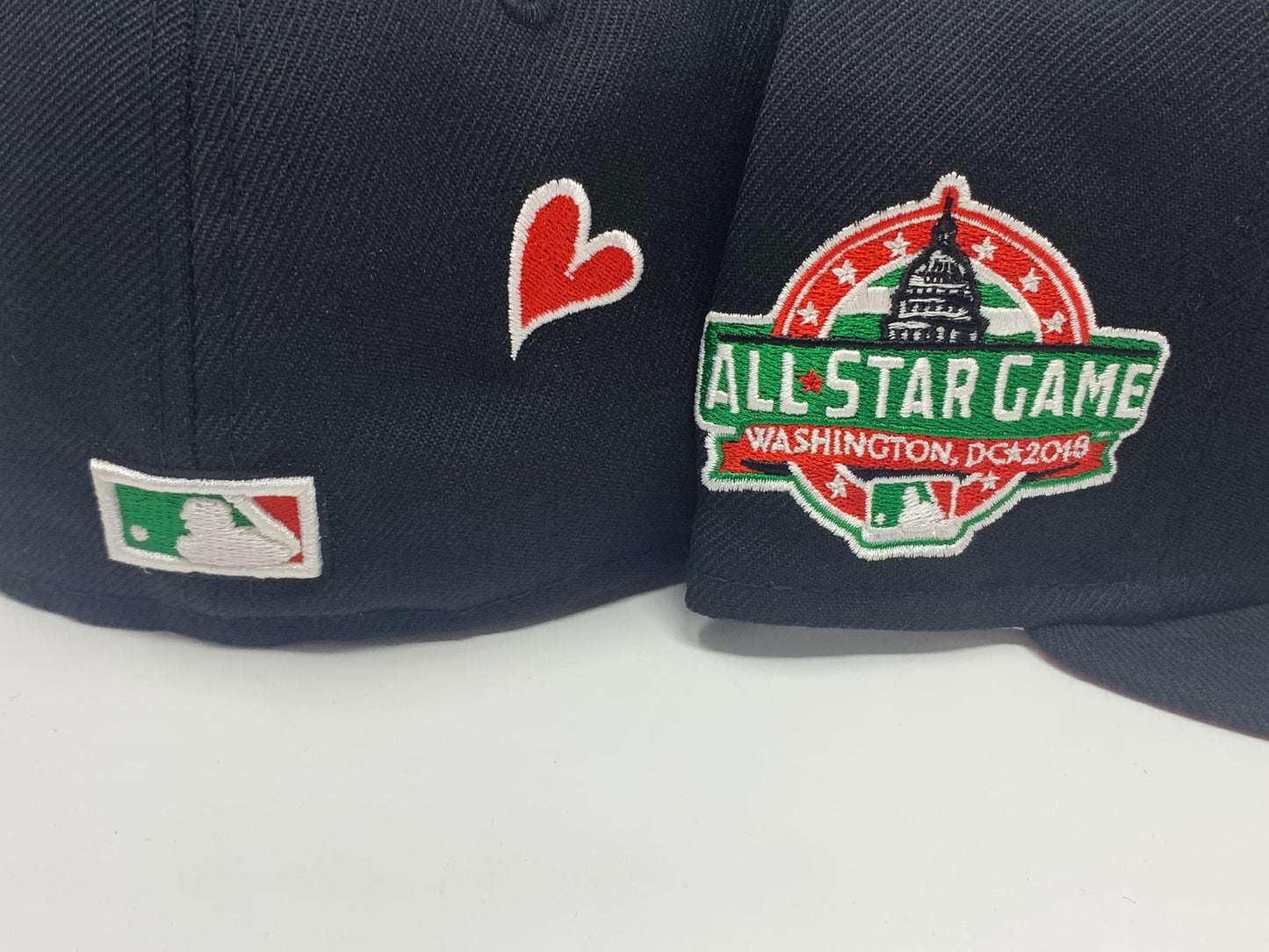WASHINGTON NATIONS 2018 ALL STAR GAME "BEHIND THE COLORS" RED BRIM NEW ERA FITTED HAT
