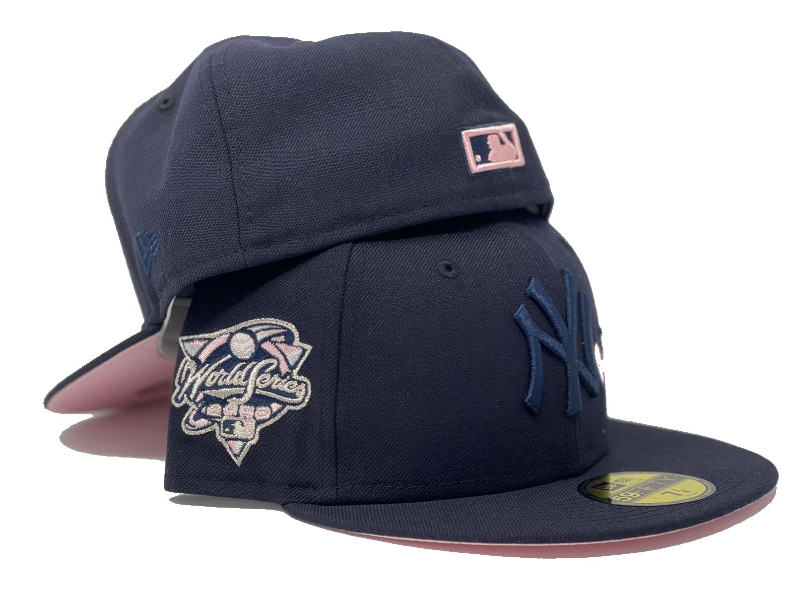 NEW YORK YANKEES 2000 WORLD SERIES NAVY PINK BRIM NEW ERA FITTED HAT –  Sports World 165