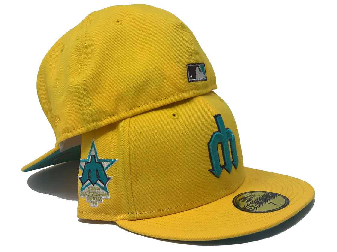 Canary Yellow Seattle Mariners 50th All Star Game New Era Fitted