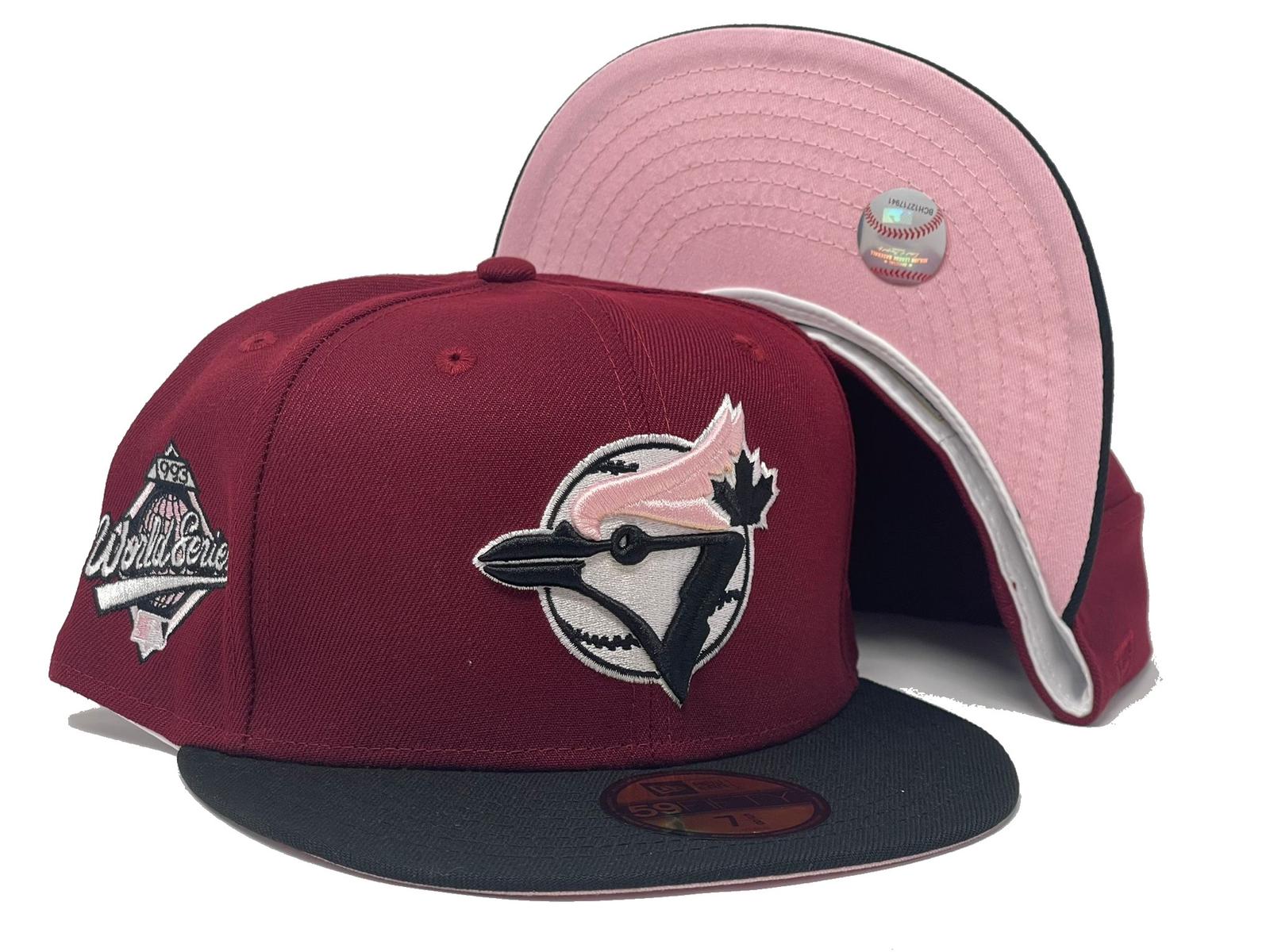 Men's New Era Pink Toronto Blue Jays 1993 MLB World Series 59FIFTY Fitted Hat