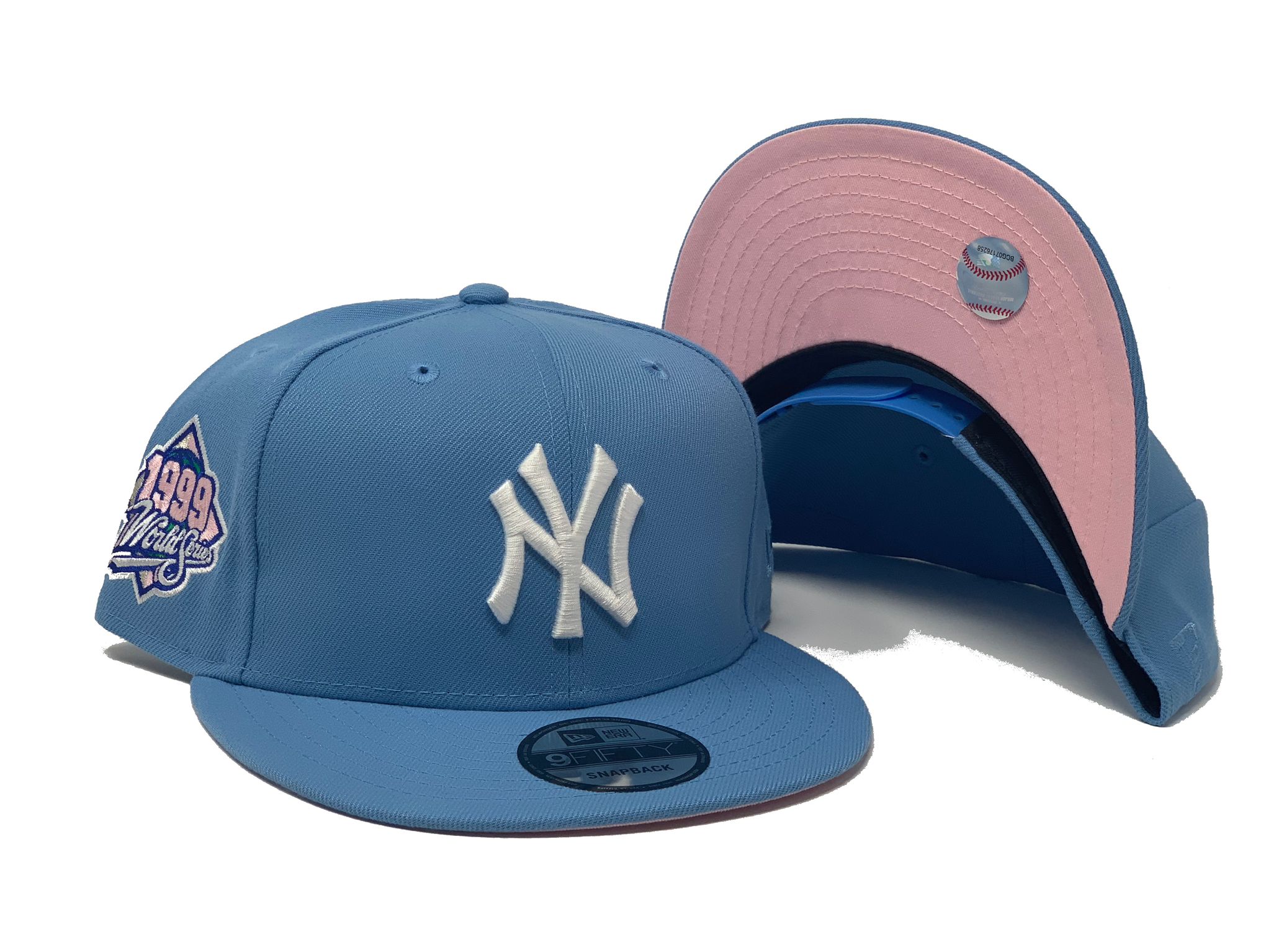 Sky Blue New York Yankees 1999 World Series New Era Snapback Hat