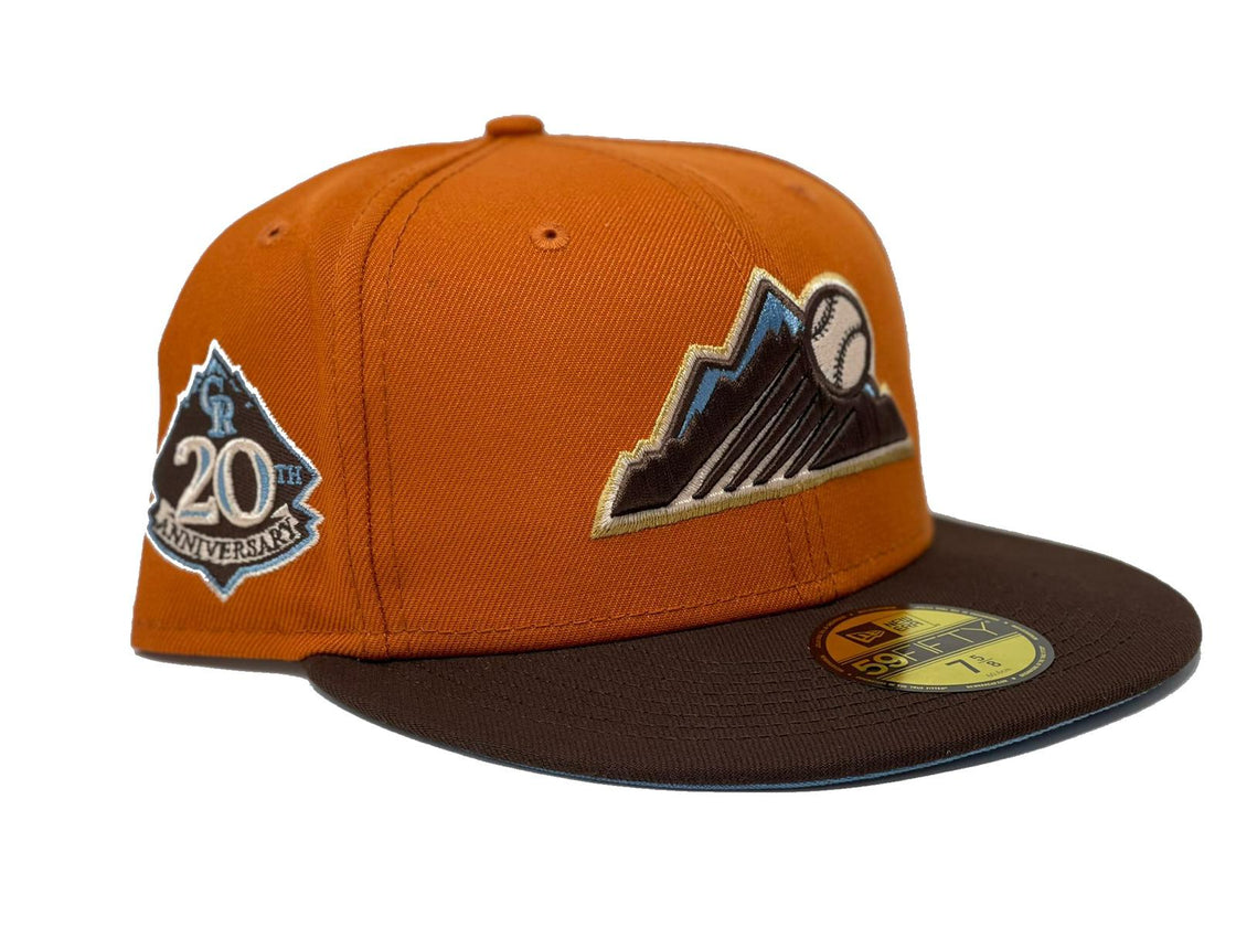 Orange Colorado Rockies 20th Anniversary 59fifty New Era Fitted Hat