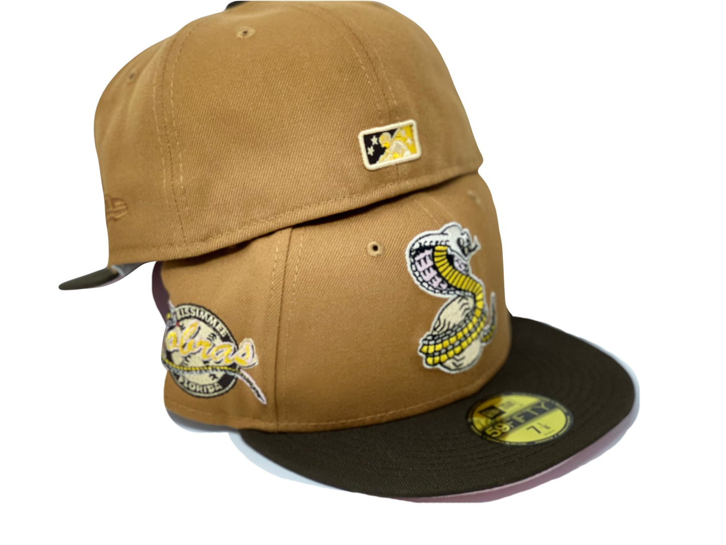 Kissimmee Cobras Minor League Pink Brim New Era Fitted Hat