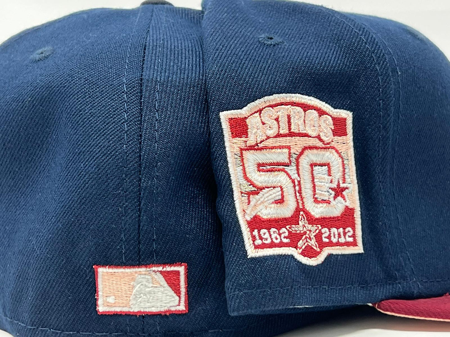HOUSTON ASTROS 50TH ANNIVERSARY "BLOOD MOON" COLLECTION PEACH BRIM NEW ERA FITTED HAT