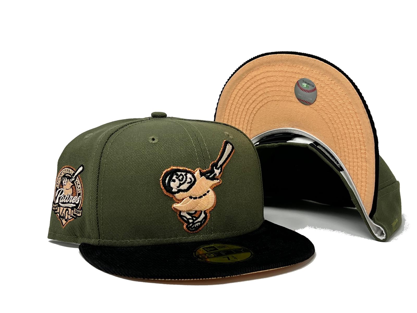 New Era San Diego Padres 40th Anniversary Cord Brim Two Tone Edition  59Fifty Fitted Hat, EXCLUSIVE HATS, CAPS