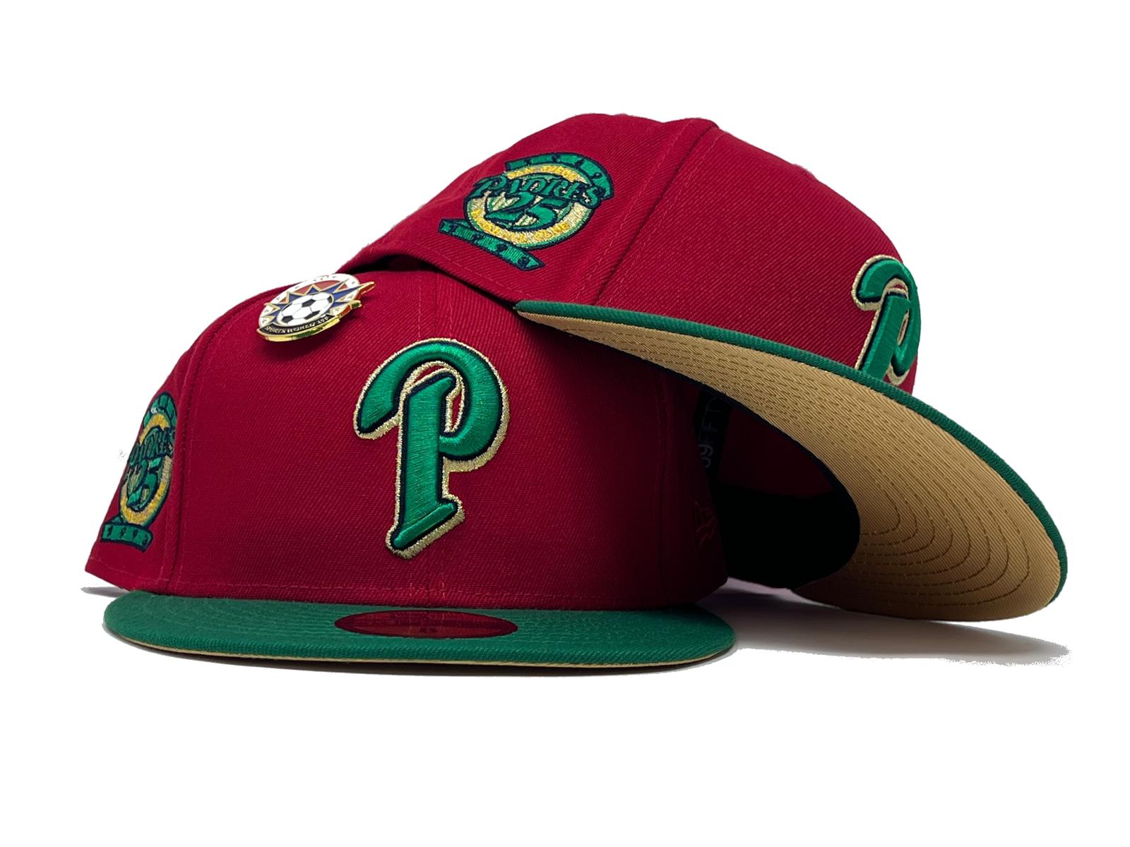 New Era San Diego Padres Captain Planet 2.0 50th Anniversary Patch Hat Club Exclusive 59FIFTY Fitted Hat Red/Teal