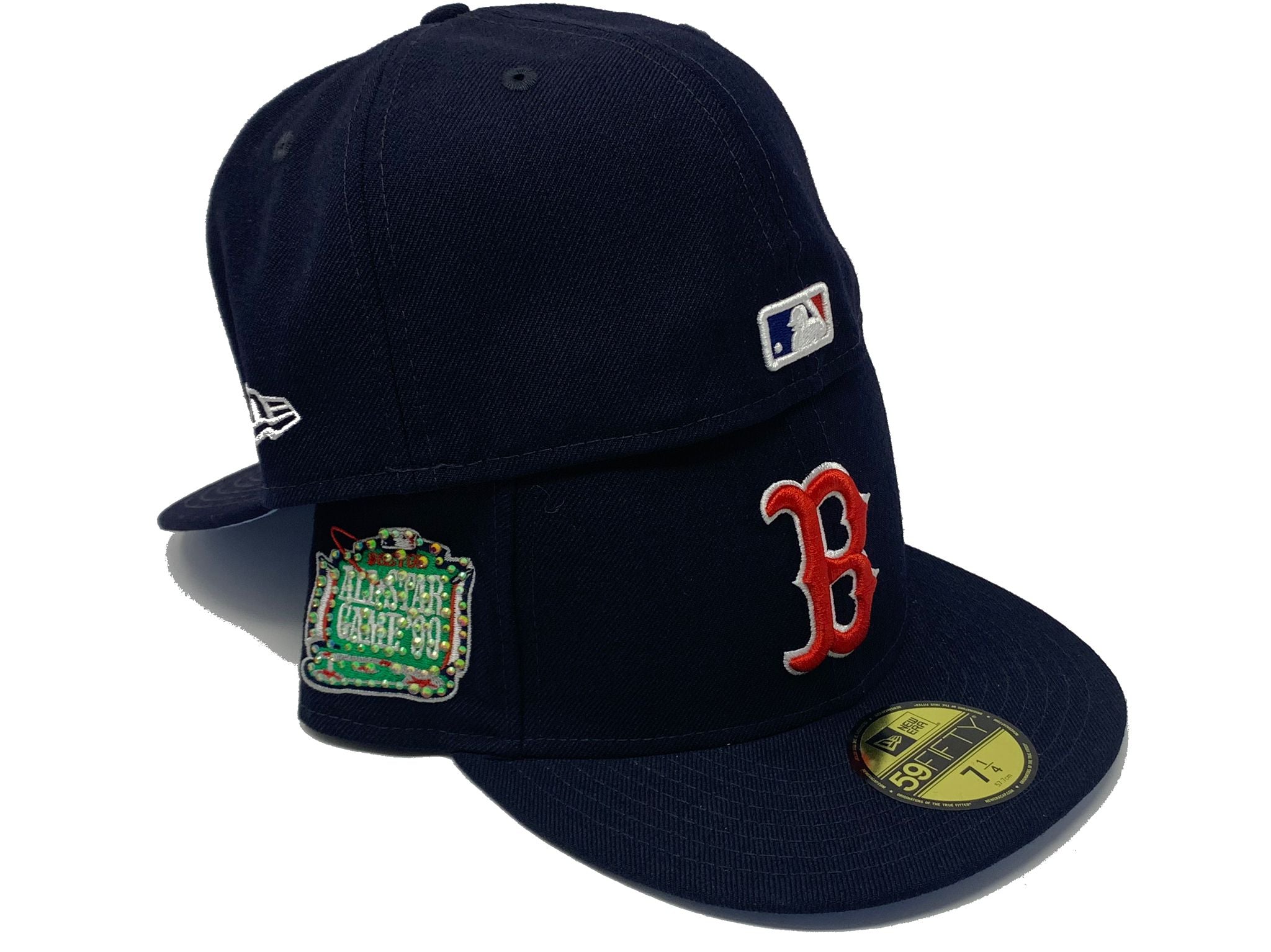 Sky Blue Boston Red Sox Pink Bottom 1999 All Star Game Side Patch New Era 59FIFTY Fitted 7 1/4