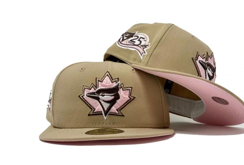 Camel Toronto Blue Jays 25th Anniversary Custom New Era Fitted Hat