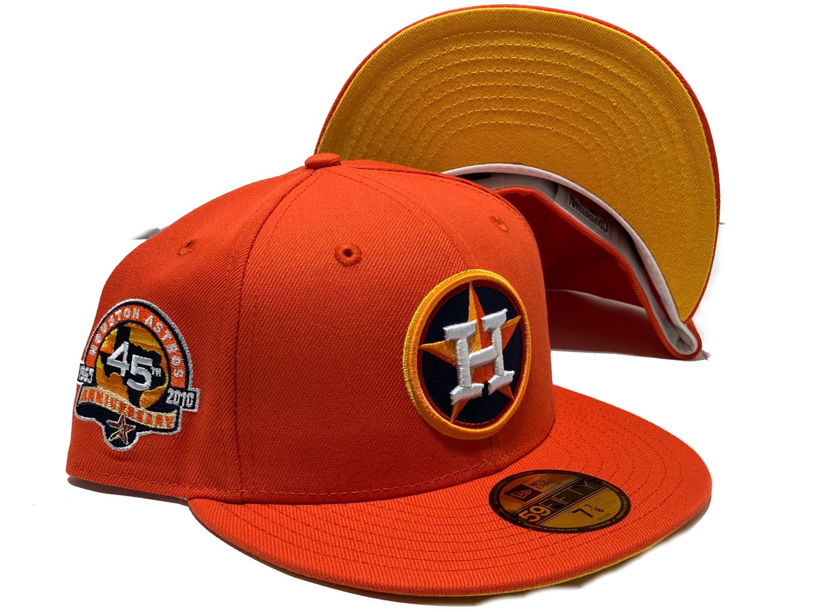 Houston Astro Yellow / Orange New Era Fitted