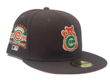 CHICAGO CUBS 1990 ALL STAR GAME "AUTUMN COLLECTION" ORANGE BRIM NEW ERA FITTED HAT