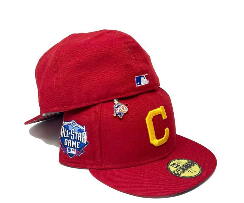 Red Cleveland Indians 1954 All Star Game 59fifty New Era Fitted