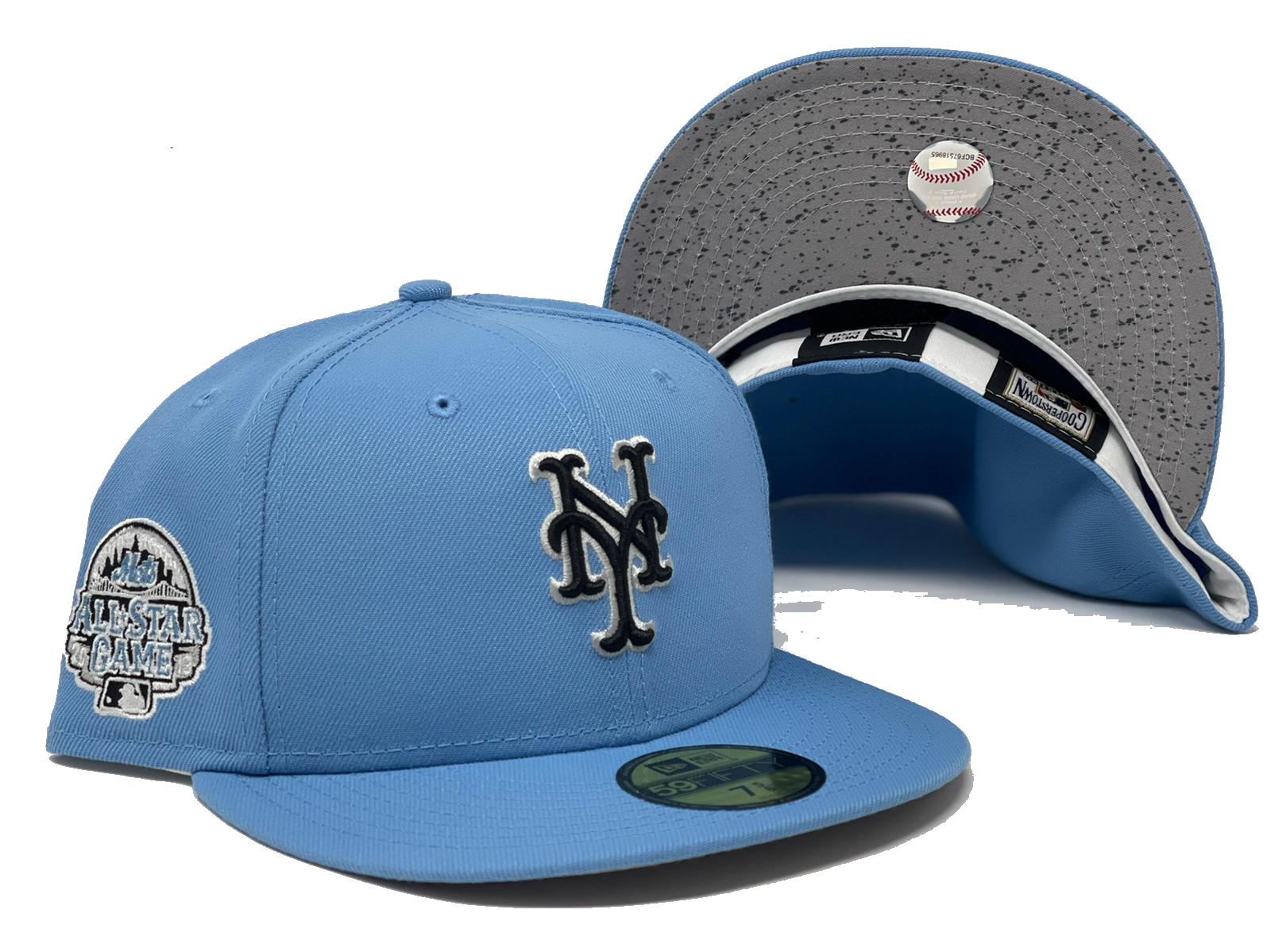 New York Yankees New Era 59FIFTY Fitted Cap HAT 5950 BABY SKY LIGHT BLUE  WHITE