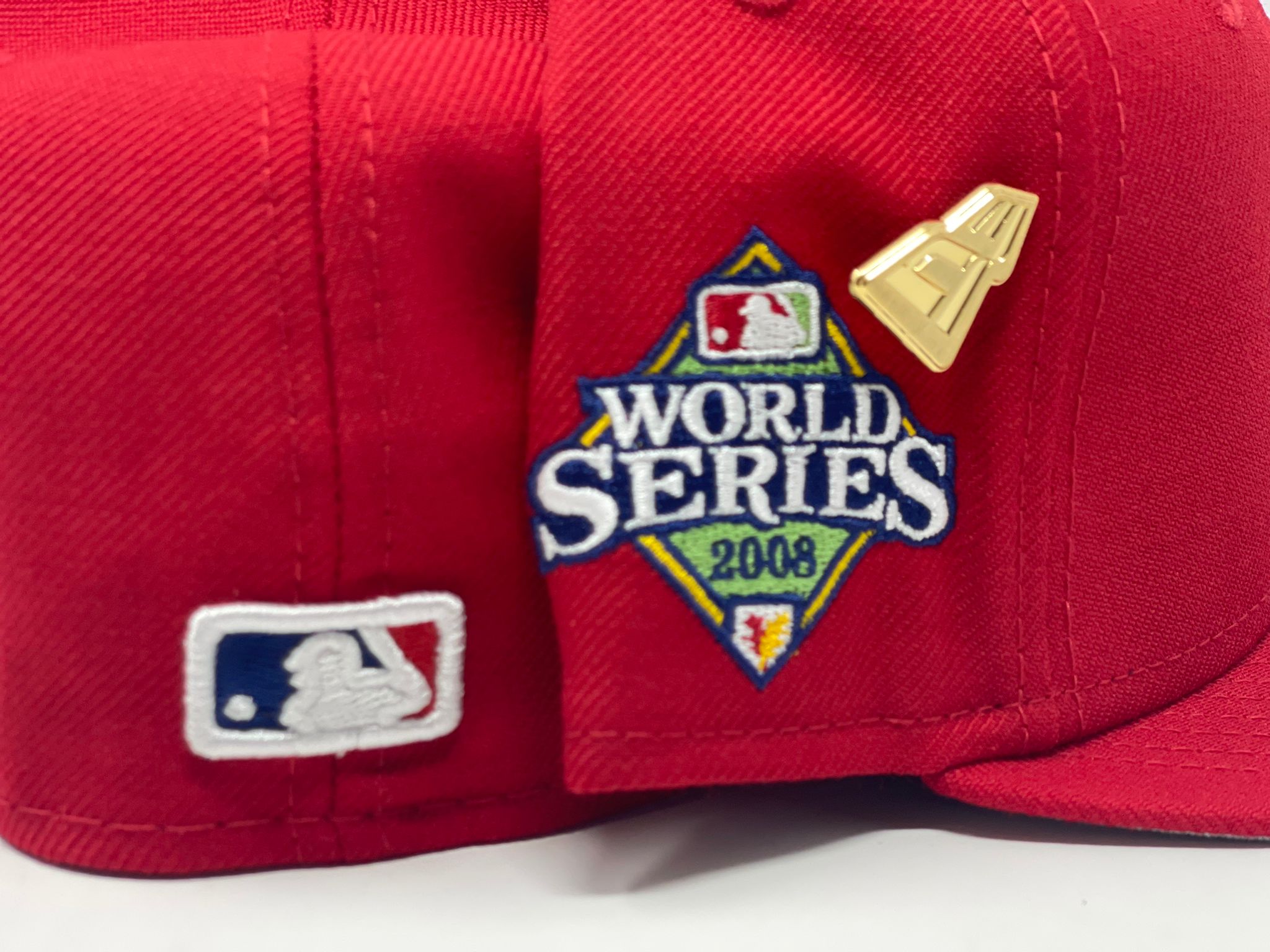 2008 Philadelphia Phillies World Series Game Used Baseball Hat Cap