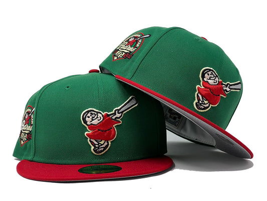 San Diego Padres 40th Anniversary Green Red Visor Gray brimNew EraFitted Hat