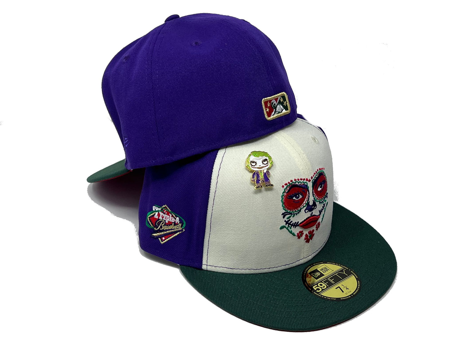 LOS ANGELES LLORONAS TRIPLE A LEAGUE "VILLAIN PACK" RED BRIM NEW ERA FITTED HAT