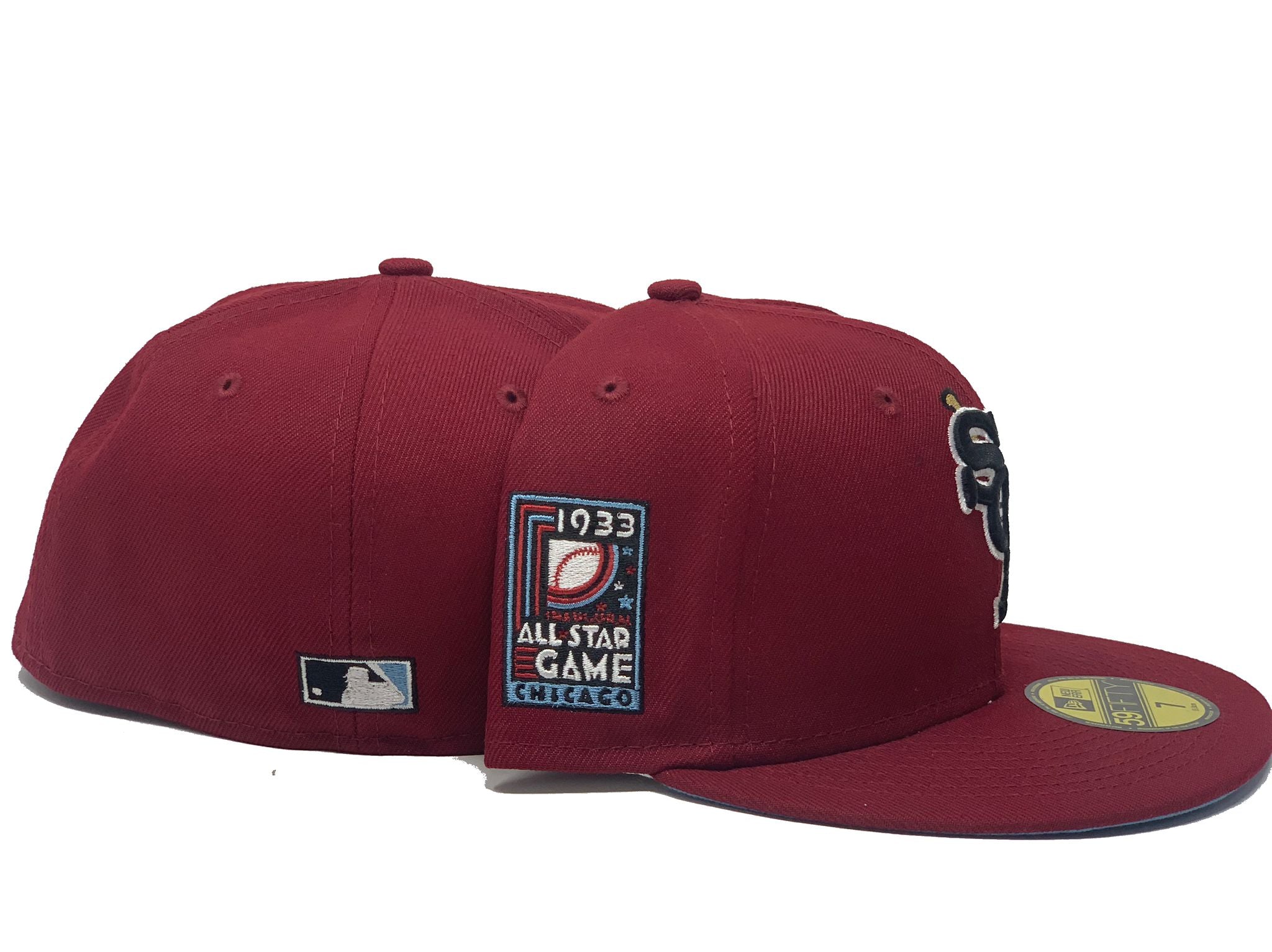 Chicago White Sox New Era 1933 All-Star Game Pink Undervisor 59FIFTY Fitted  Hat - Cream/Black