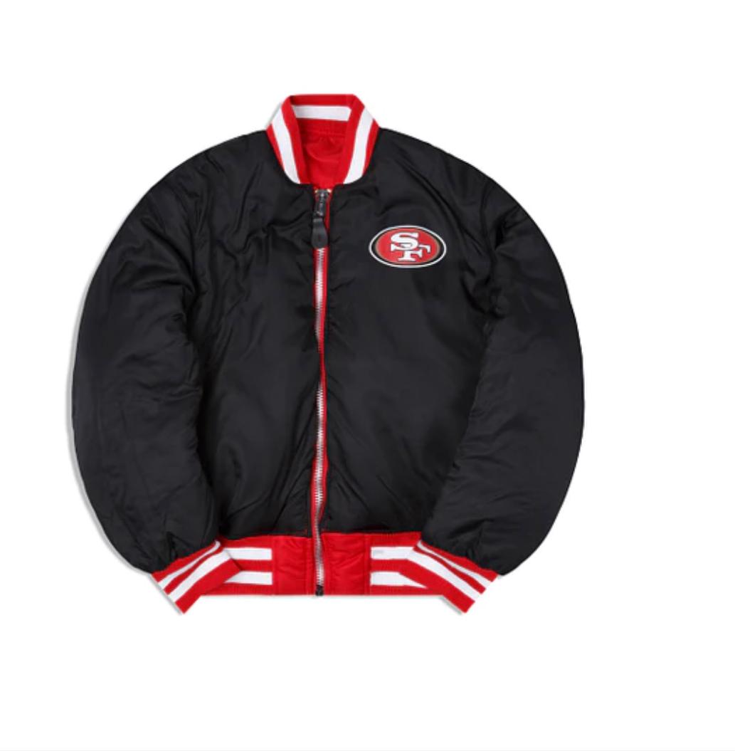 SAN FRANCISCO 49ERS  Alpha Industries NEW ERA MA-1 Bomber Jacket