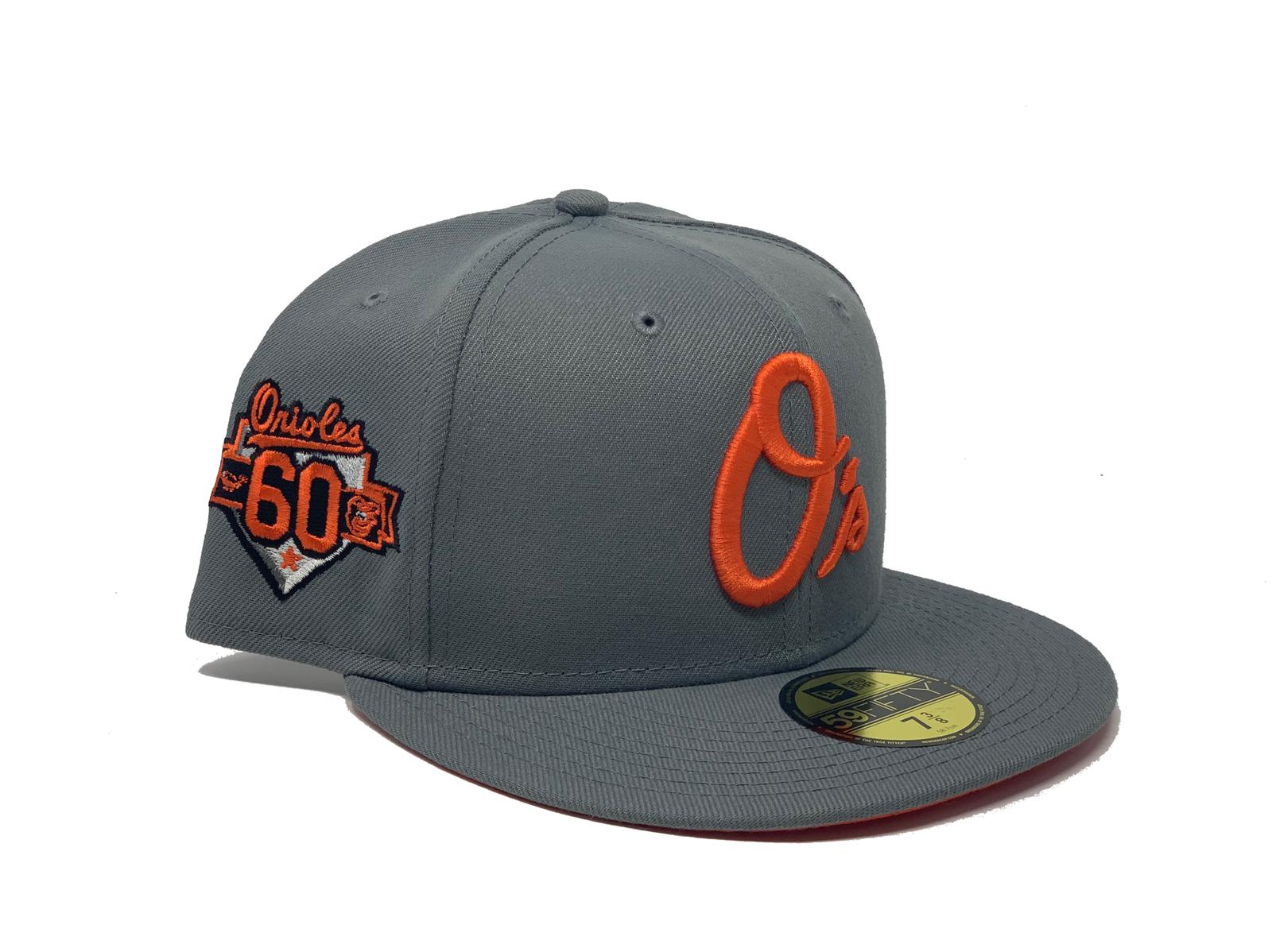 BALTIMORE ORIOLES 50TH ANNIVERSARY GRAY DOME ORANGE BRIM NEW ERA FIT –  Sports World 165