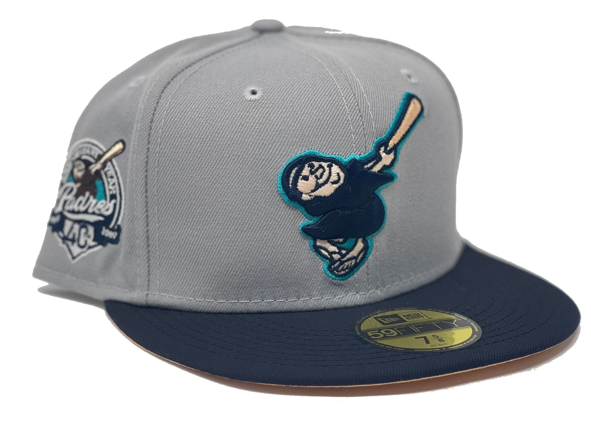 San Diego Padres New Era 40th Anniversary Undervisor 59FIFTY Fitted Hat -  Blue Stone