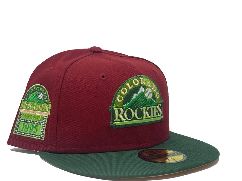 COLORADO ROCKIES 1995 ALL STAR GAME PEACH BRIM NEW ERA FITTED HAT
