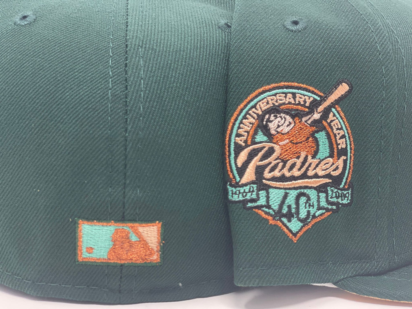 Dark Green San Diego Padres 40th Anniversary New Era Fitted Hat