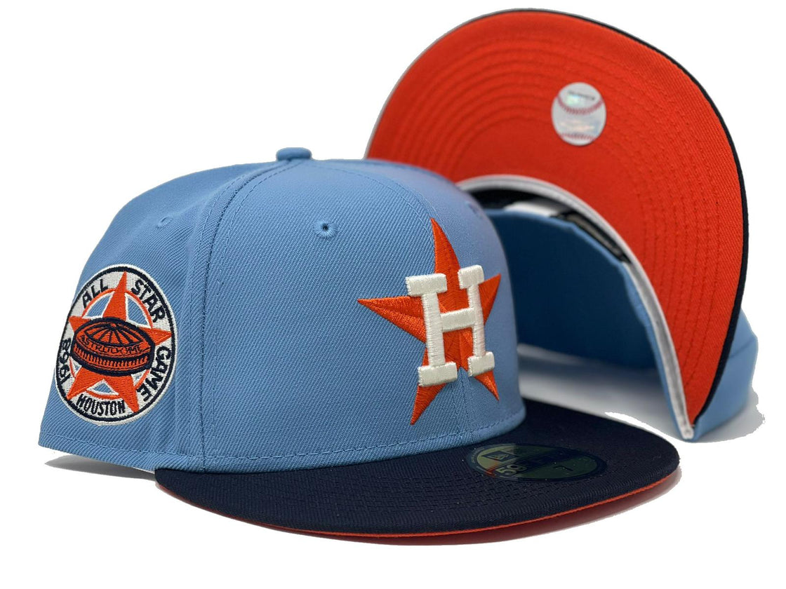 Sky Blue Houston Astros 1986 All Star Game Custom New Era Hat