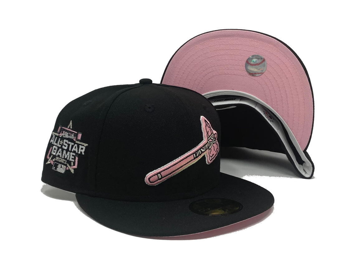 ATLANTA BRAVES 2021 ALL STAR GAME BLACK PINK BRIM NEW ERA FITTED HAT