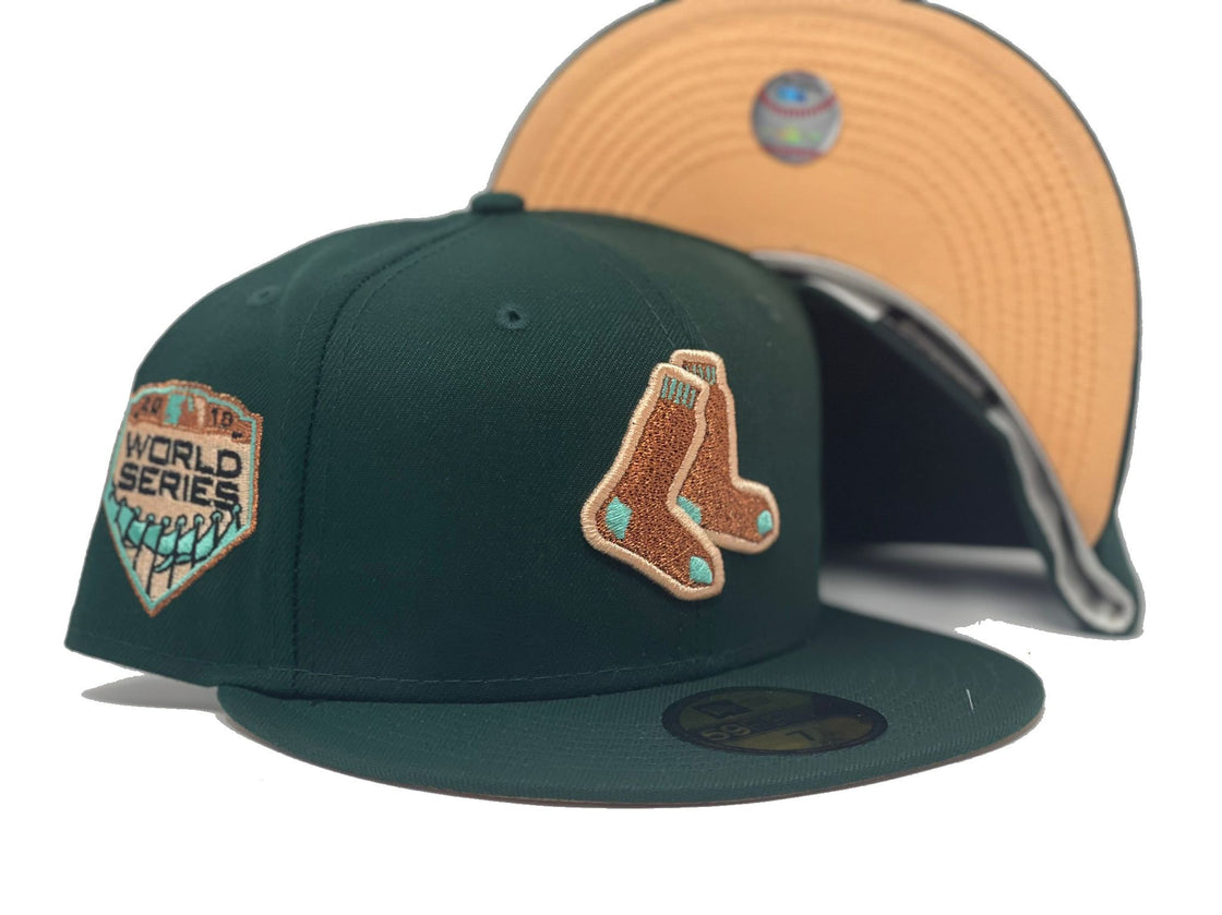 Dark Green Boston Red Sox 2018 World Series New Era Fitted Hat