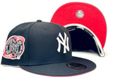 NEW YORK YANKEES  SUBWAY SERIES BLACK FUSION PINK BRIM NEW ERA FITTED HAT