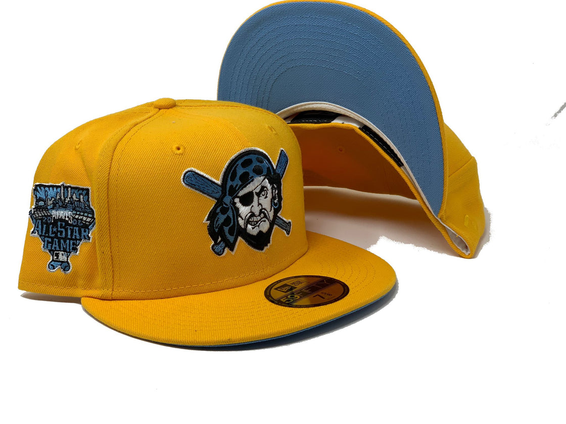 Yellow Pittsburgh Pirates 2006 All Star Game Custom New Era Fitted