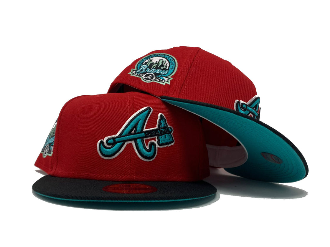 Red Atlanta Braves 40th Anniversary Custom New Era Fitted Hat