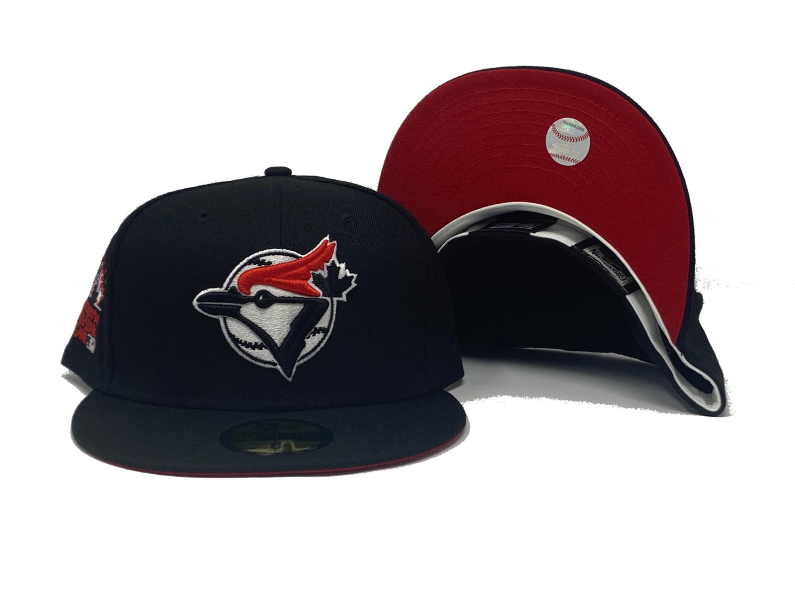 TORONTO BLUE JAYS 1991 ALL STAR GAME BLACK RED BRIM NEW ERA FITTED