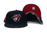 TORONTO BLUE JAYS 1991 ALL STAR GAME BLACK RED BRIM NEW ERA FITTED HAT