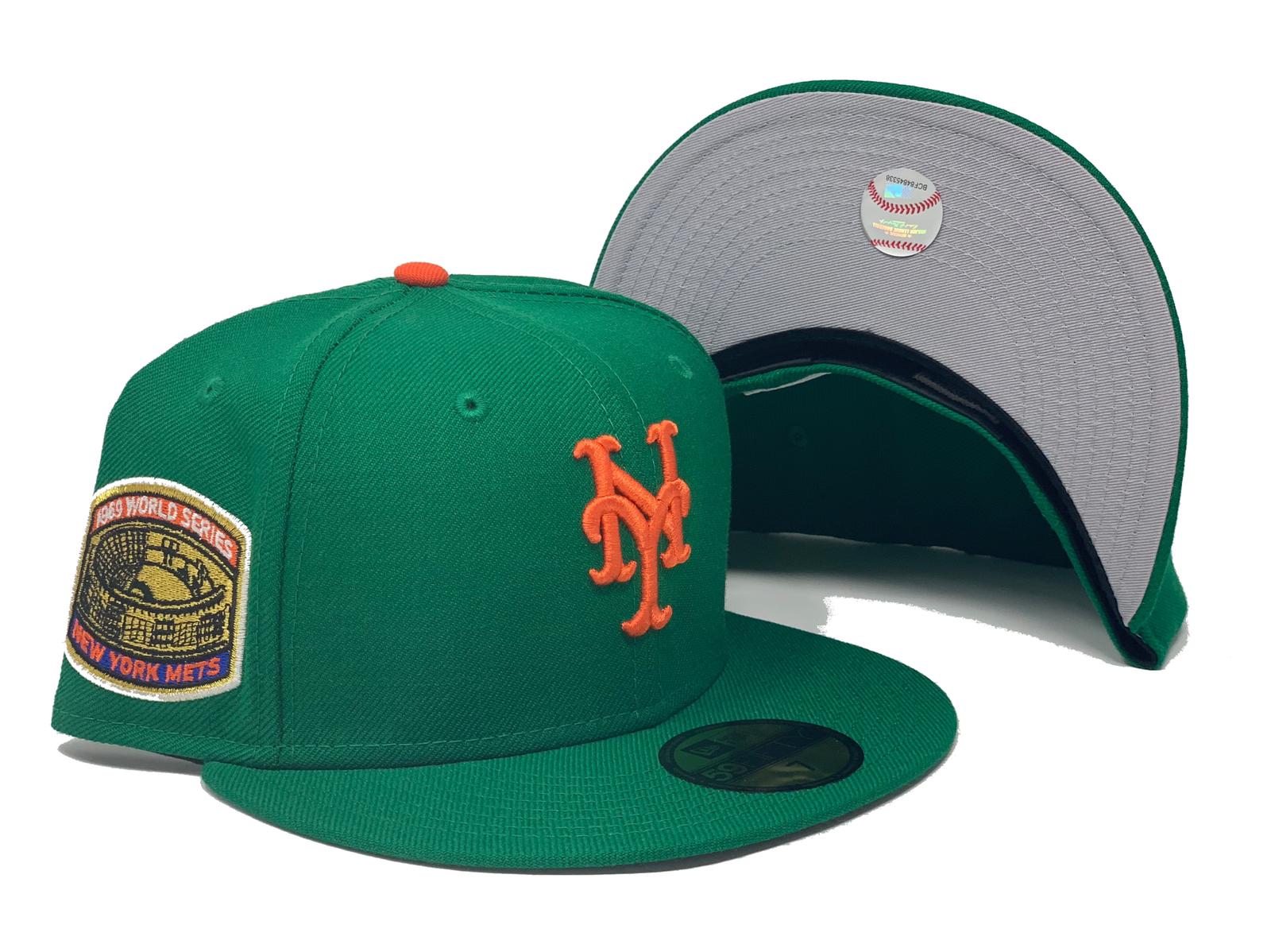 New York Mets Final Season New Era 59FIFTY Kelly Green Fitted Hat – USA CAP  KING