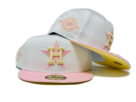 HOUSTON ASTROS " ANGEL SLICES"  BUTTER POPCORN BRIM NEW ERA FITTED HAT