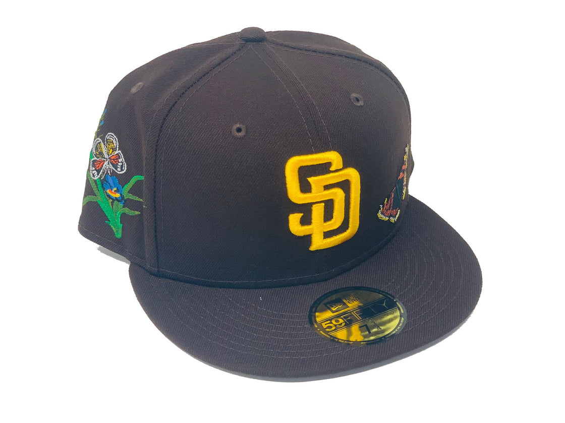 FELT * SAN DIEGO PADRES BROWN 59FIFTY NEW ERA FITTED HAT