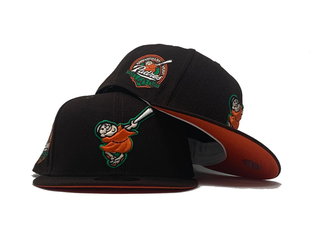 Dark Brown San Diego Padres 40th anniversary New Era Fitted Hat