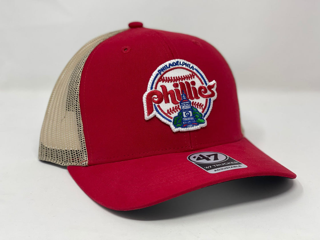 Philadelphia Phillies '47  MVP Trucker Snapback Hat - red