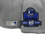 Light Gray Oakland Athletics 40th Anniversary 59fifty New Era Fitted