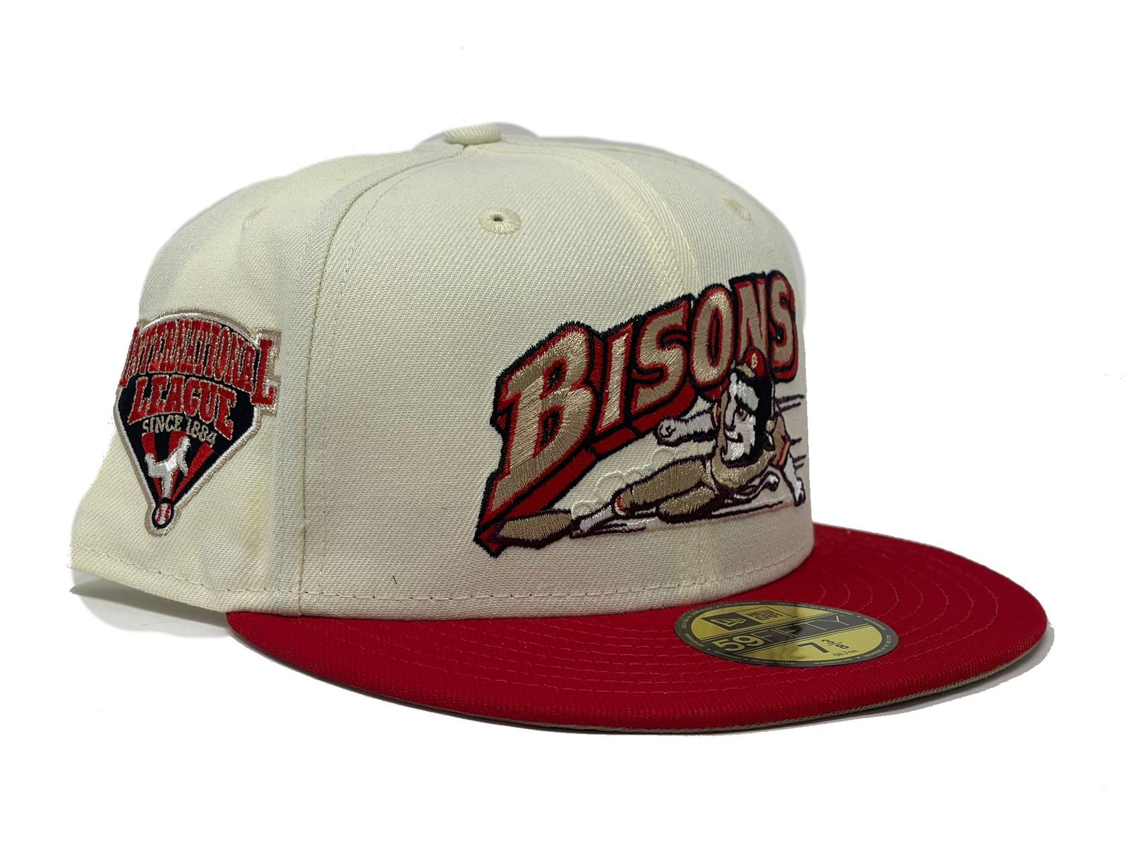 New Era Buffalo Bisons Lamar Valley 59Fifty Fitted Hat Size 7 1/2