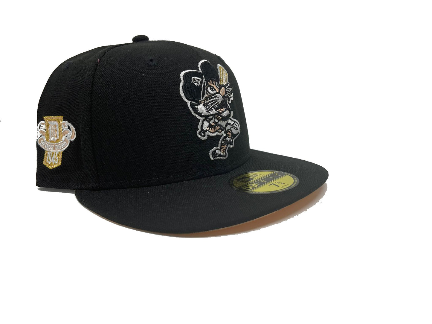 DETROIT TIGERS 1945 WORLD SERIES BLACK PEACH BRIM NEW ERA FITTED HAT