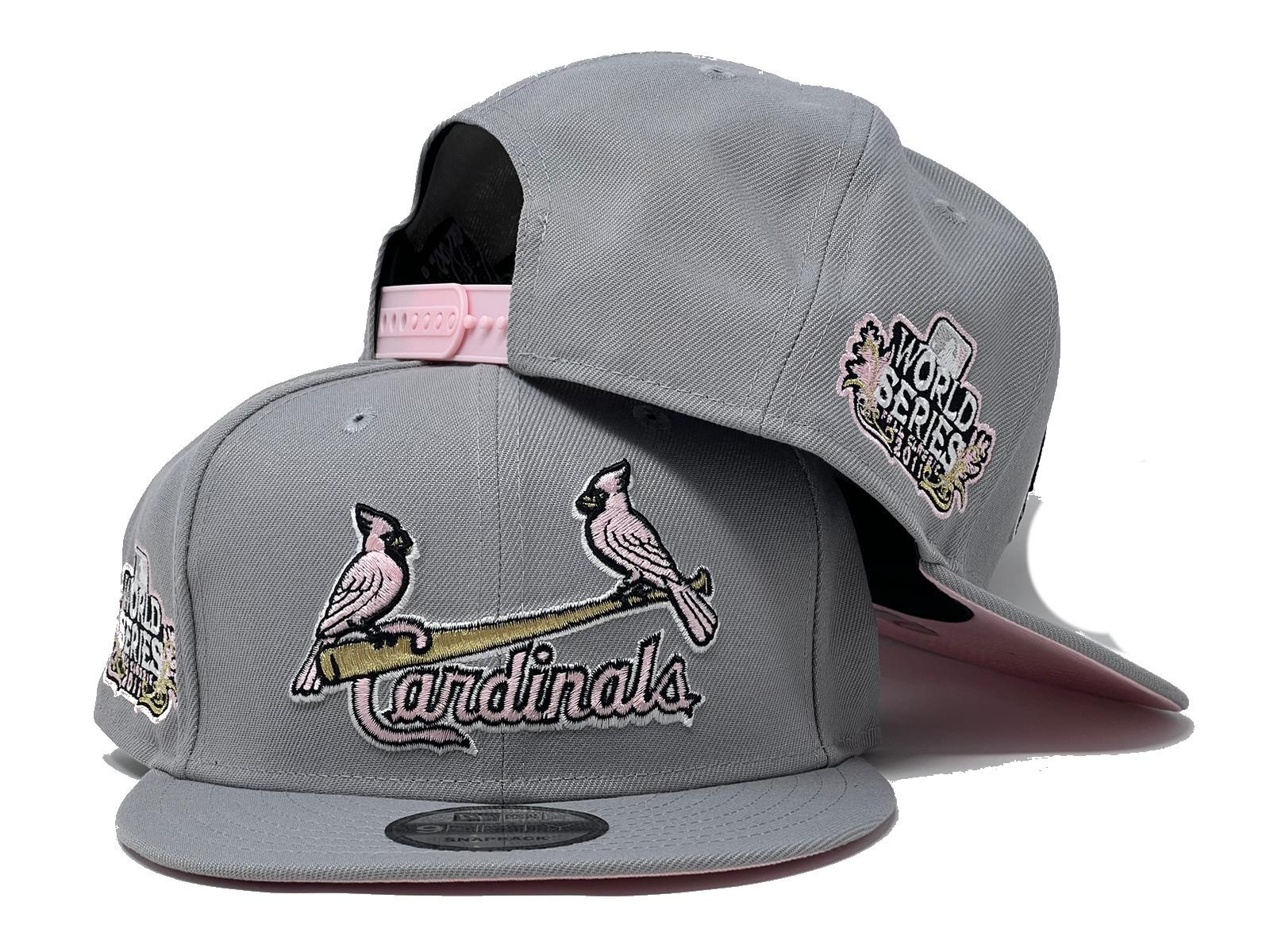 Sky Blue St. Louis Cardinals Pink Bottom 2011 World Series Side Patch New Era 9FIFTY Snapback