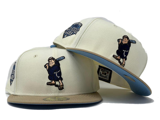SAN DIEGO PADRES 1992 ALL STAR GAME SKY BLUE BRIM NEW ERA FITTED HAT