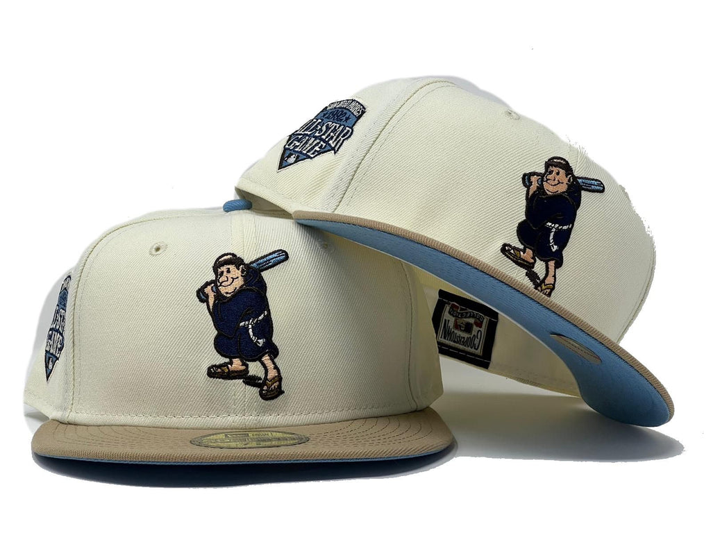 SAN DIEGO PADRES 1992 ALL STAR GAME SKY BLUE BRIM NEW ERA FITTED HAT