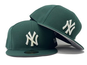 NEW YORK YANKEES DEPARTMENT OF SANITATION DARK GREEN GRAY BRIM HAT