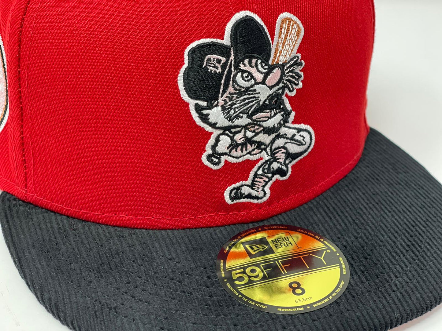 Red Detroit Tigers 1968 World Series Corduroy Visor New Era Fitted
